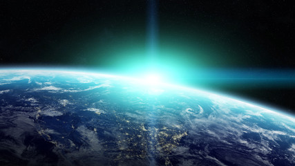Planet Earth in space 3D rendering elements of this image furnished by NASA