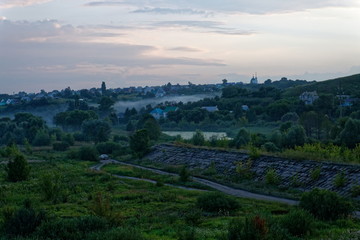 Village after sunset.