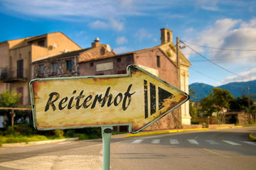 Fototapeta premium Schild 198 - Reiterhof
