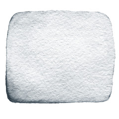 Abstract black watercolor ink spot isolated on white background. Hand drawn color splashing on  paper  textured background. High resolution.