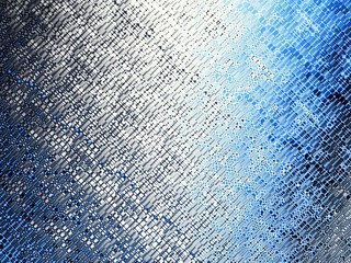 Panele Szklane  Niewyraźne niebieskie tło po przekątnej. Streszczenie futurystyczny obraz fraktalny