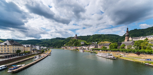Cochem Imperial castle in Germany