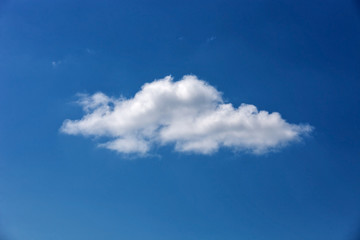 Blue sky with white clouds.