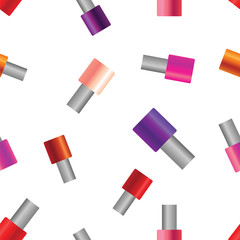 Obraz premium Seamless texture pattern nail polish banks, vector illustration