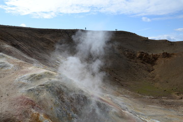 Gase am Viti-Krater, Island