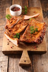 grilled pork ribs
