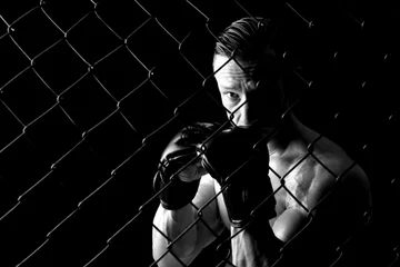 Crédence de cuisine en verre imprimé Arts martiaux MMA athlete