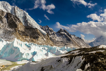 Everest Base Camp am Khumbu Gletscher in Nepal