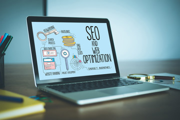 INTERNET SEO AND WEB OPTIMIZATION CONCEPT