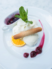 Fruit ice cream