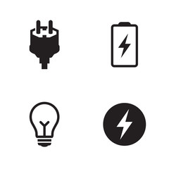 Electric icons set