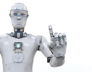 robot finger pointing