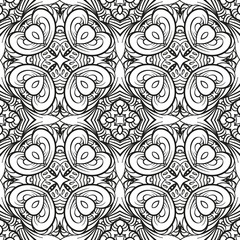 Fantasy decorative seamless pattern