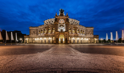 DRESDEN, GERMANY - 17 JUNE, 2015: Semper Opera House in Dresden, Germany on 17 JUNE, 2015