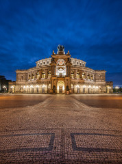 DRESDEN, GERMANY - 17 JUNE, 2015: Semper Opera House in Dresden, Germany on 17 JUNE, 2015