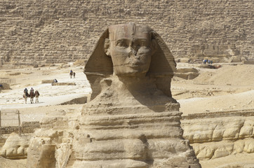 Sphinx vor Chephren-Pyramide, Gizeh