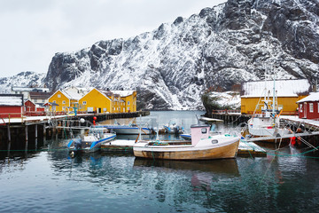 The fishing bay of Lofotens