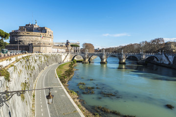 Naklejka premium Castle of Sant Angelo in Rome, Italy