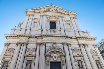Fototapeta na wymiar The Basilica of Sant Andrea della Valle in Rome, Italy