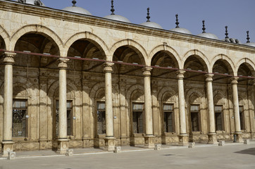 Alabaster-Moschee, Innenhof mit Säulengang, Kairo