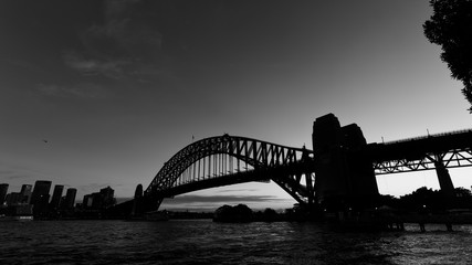 Fototapeta na wymiar Sydney Harbour Bridge at dawn