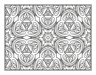 Fantasy decorative pattern coloring page