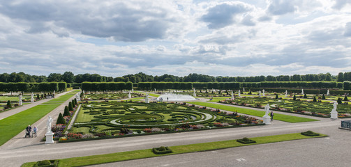 HANNOVER, GERMANY - 31 July, 2015 : Grand Cascade in Royal Gardens of Herrenhausen in Hannover, Germany on 31 July , 2015