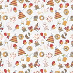 Party seamless pattern