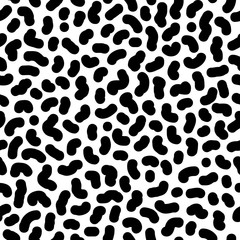 Trendy memphis style seamless pattern inspired by 80s, 90s retro fashion design. Black and white hipster backdrop. Abstract doodle background from eighties.