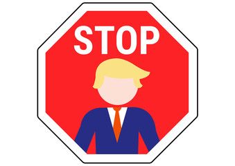 Schild Stop Nationalistische Politiker 