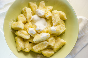 dumplings with cottage cheese