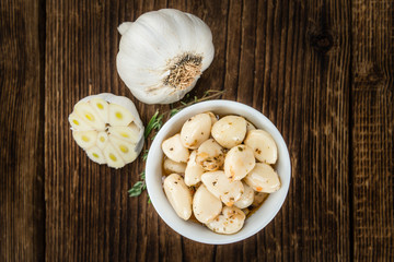 Portion of Preserved Garlic