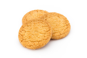 Cookies nuts on the  isolated on white background.