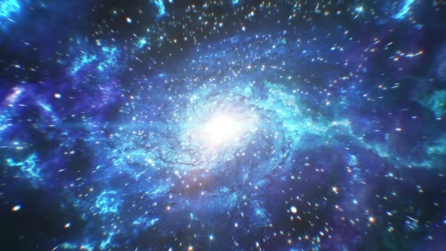 Beautiful Big Bang Universe Creation. Huge First Explosion and Creation of Stars and Galaxies in Space. HD 1080.