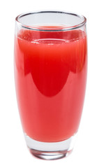 Some Watermelon Smoothie on a dark slate slab