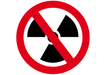 Schild Atomkraft verboten