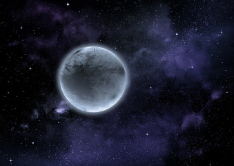 galaxy in a free space