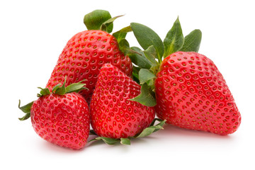 Strawberry isolated on white background. Fresh berry.