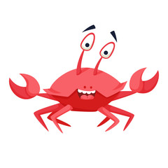 Cool crab. Funny monster