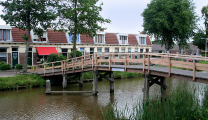 Obraz premium Elfsteden-bridge in Franeker