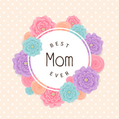 Happy mother's day background. Vector illustration.