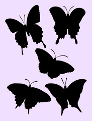 Pretty butterfly silhouette. Good use for symbol, logo, mascot, web icon, tattoo, sign or any design you want.