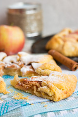 Slice of apple biscuit