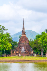 Sukhothai Historical Park in Thailand. World heritage site. One of the most famous places in Thailand.