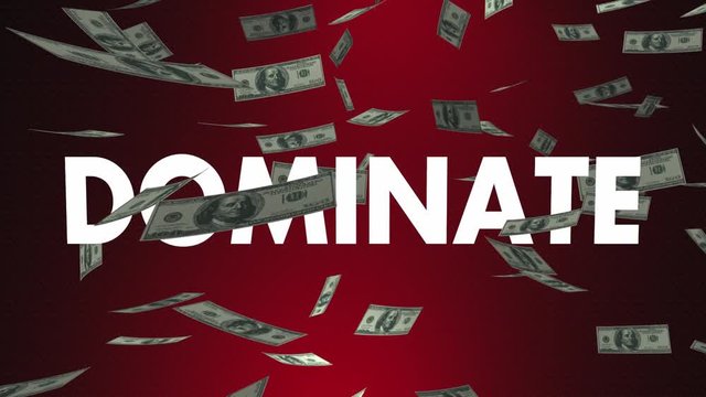 Dominate Highest Best Sales Revenue Money Profits 3d Animation