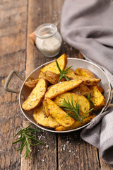roasted potato and herbs
