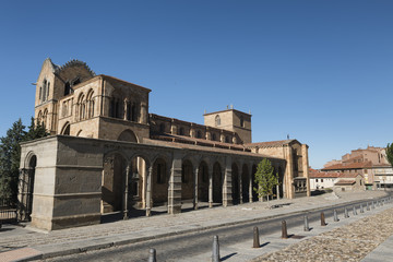 Fototapeta premium Avila (Castilla y Leon, Spain): San Vicente church