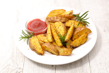 roasted potato and herbs