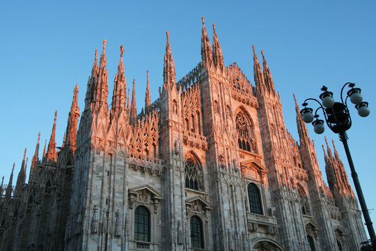 Milano Milan Mailand Dom Cathedral sunset