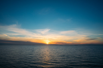 Obraz premium Wonderful sunset over Baltic sea